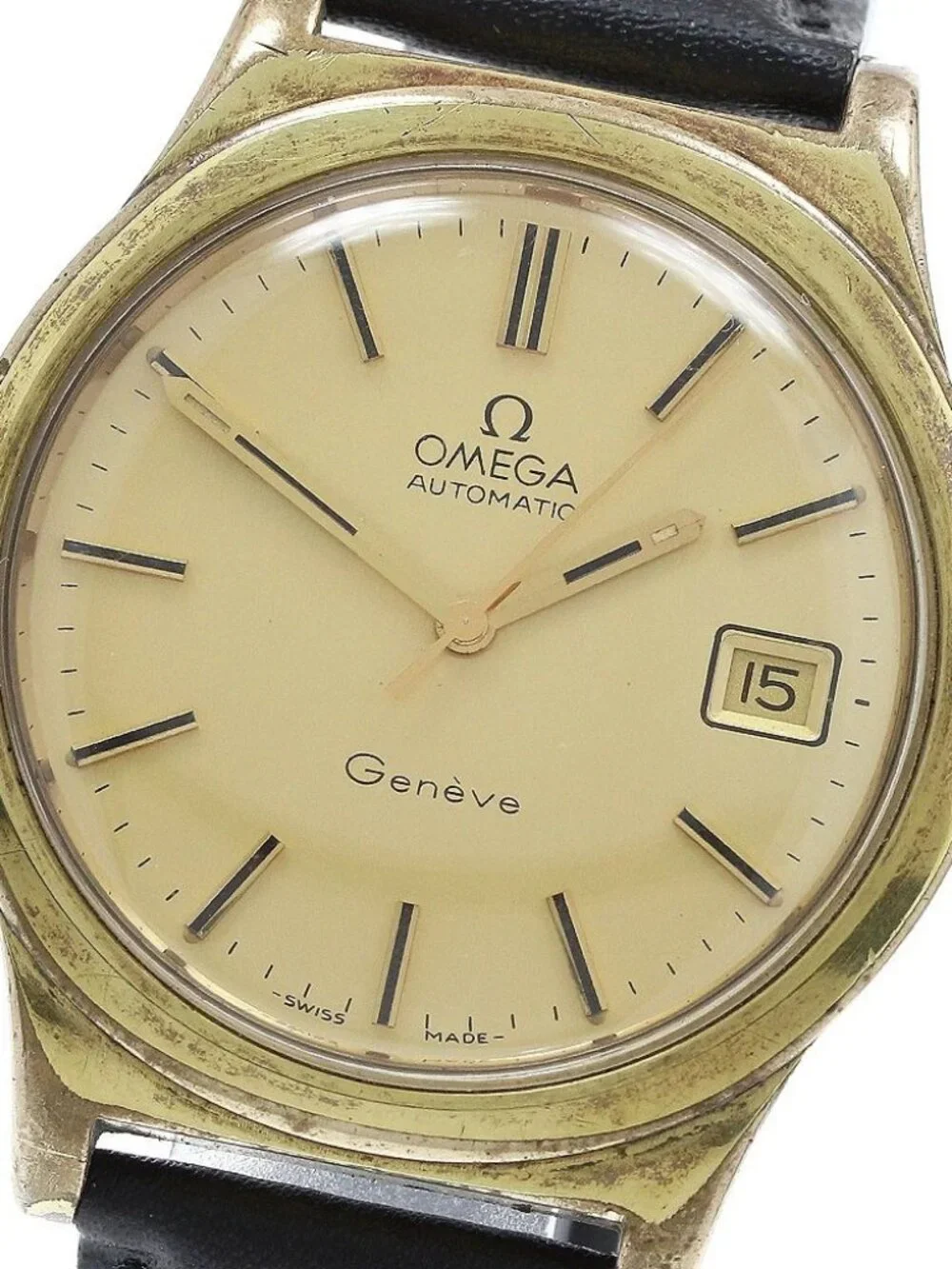 OMEGA Geneve 166.0168 Date Cal.1012 gold Dial Automatic Men's Watch